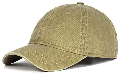 Zylioo XL/XXL Vintage Basecap Kappe Für Großen Kopf Pigment Baseballkappe Washed Cotton Used Look Baseball Cap Waschbare Cappy