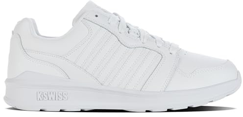 K-Swiss Men's Rival Trainer Sneaker, Wht/Wht/Vapor Blue, 46 EU