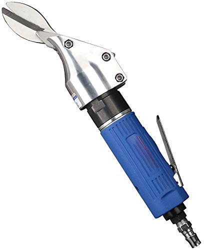 fuLNes Pneumatische Luftschere, robuste Luftschere, Power-Metall-Edelstahl-Scherenschneider, Scherenschneidewerkzeug für Metallblech, Diamantgitter, Eisen (W-3104 blau)