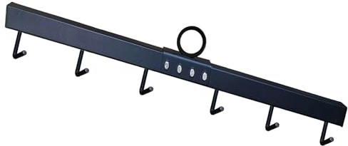 VOHYOV Chain Link Fabric Fence Stretcher, 6-Hook Bar, 31.5 Inch Woven Wire Stretcher, Fence Stretcher Tool,Steel, Black