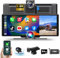 Inalámbrico Carplay Android Auto con 2.5K Dashcam Cámara 10.26 Zoll Pantalla Carplay Coche Portable Driveplay con Bluetooth Mirror Link Siri Tarjeta TF de 64G