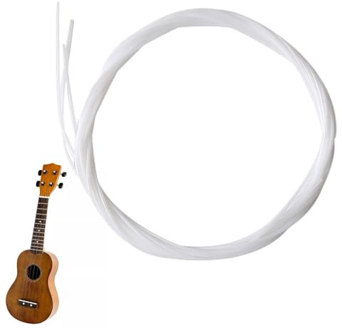 Nylon Ukulele Saiten | Tuning Ersatz 4 Stück/Set – Neue Anfänger Praktische Sopran-Ukulele Saiten Regular Ukulele Saiten Ersatzteil Zubehör