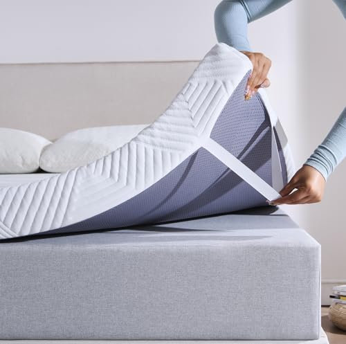 Twirest Matratzentopper 180x200cm, 10cm Höhe, Gel Topper 180x200cm, Komfortschaum Matratzen Topper mit Memory Foam Effekt & Waschbarer Bezug, für Boxspringbett Wohnwagen Schlafsofa