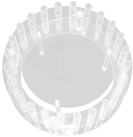 Soporte acrílico transparente para tartas, elevador redondo rellenable para postres, exhibiciones florales y golosinas escalonadas, perfecto para bodas, fiestas, celebraciones y eventos
