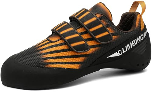 PENXZT Chaussures d'escalade pour Hommes, Baskets légères et Respirantes, Professionnelles, pour l'escalade intermédiaire en intérieur et en extérieur,H,41 EU