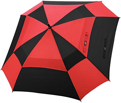 G4Free 62 Inch Automatic Open Golf Umbrella Double Canopy Square Umbrella Extra Large Vented Windproof Stick Umbrellas for Men and Women