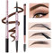 Mihqy 2 PCS Eyebrow Pencil Waterproof with Brow Brush, Dual Ended Eyebrow Pen, Automatic Makeup Cosmetic Tool(Dark Brown)