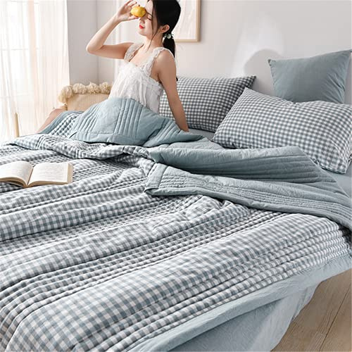 Yinghesheng Couette D'été, Couette Été en Polyester, Lavable Imprimée Couverture Legere et Fine, Douce Et Confortable, Légère Et Respirante, Lavable en Machine,C,180x200cm