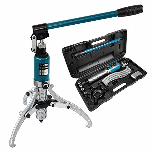 AMZCNC Hydraulischer Lagerabzieher Integral 5T Hydraulic Puller Kit Kurbelwelle Riemenscheibe Abzieher Geignet für Naben/Flansche/Zahnräder/Lager (5 Tonnen Zugkraft)