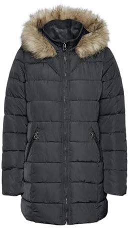 VERO MODA Damen Vmliv Jacket Kurzmantel, Asphalt, 38