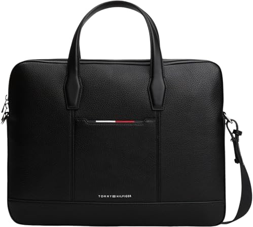 Tommy Hilfiger Herr TH CENTRAL SLIM DATORVÄSKA AM0AM13484 Datorväska, Svart (Svart), OS, svart (svart), one size