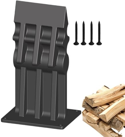 Divisor de madera de encendido para madera, partidor manual de troncos - Separador de madera estable, ligero peso de madera, práctico separador de troncos de hierro fundido, para el hogar y el patio