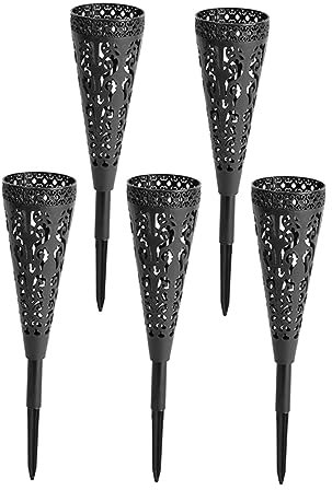 KAILIKETIY 5pezzi Vasi Da Cimitero Con Cono Per Fiori Per Decorazioni Commemorative Giardino e Cortile e Resistenti Agli Agenti Atmosferici