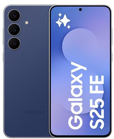 Samsung Galaxy S25 FE, AI Smartphone, Slim 7.4mm Frame, 6.7 FHD Display, 50MP Camera, Exynos 2400, 256GB Storage, 8GB Memory, 4900 mAh Battery, Navy, 3 Year Samsung Extended Warranty (UK Version)
