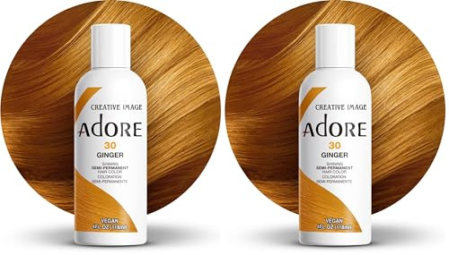 Adore Shining Semi Permanent Hair Colour, 30 Ginger (Pack of 2)