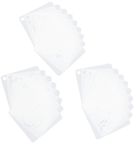 FOMIYES Pochoirs Soi-même 36 Pièces en Pet Réutilisables, Modèles Creux Lettres Majuscules 7,6 Cm Chiffres 7,6 Cm pour Dessin, Peinture, Jeux Éducatifs Garçon et Filles Arts Créatifs
