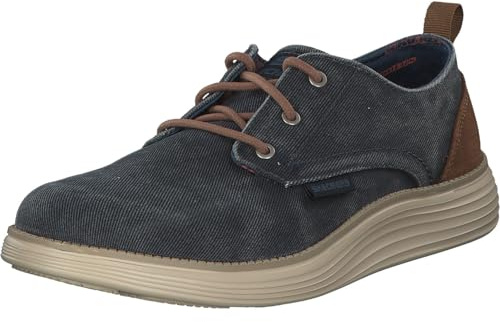 Skechers Men's Status 2.0- Pexton Low Top Sneakers, Blue Navy Nvy, 8 UK