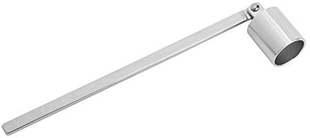 Éteignoir à Bougie, Tube Droit en Acier Inoxydable de Mode en Forme avec Longue poignée pour éteindre Les mèches de Bougie en Toute sécurité(Argent)