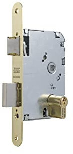 Tesa Assa Abloy 20104PRHN Cerraduras De Embutir Para Puertas De Madera NiqueladoEntrada 40 mm/Frente Redondo 2010-P