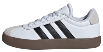 adidas VL Court 3.0 Shoes Kids, Zapatilla de Deporte Unisex niños, Cloud White Core Black Grey One, 28 EU