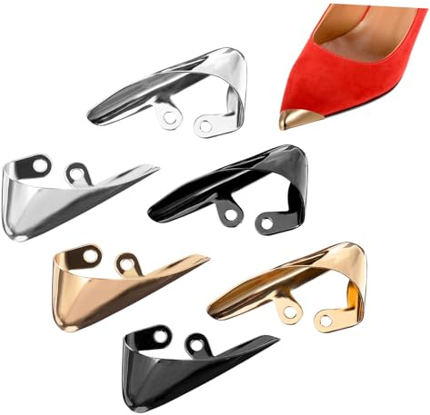 DEARMAMY 6 Protectores De Punta De Metal Para Zapatos Punteras Huecas Para Tacones Altos Elegante Cubierta De Punta De Tacón Alto Puntas De Zapatos Duraderas Tapa Para Protección De