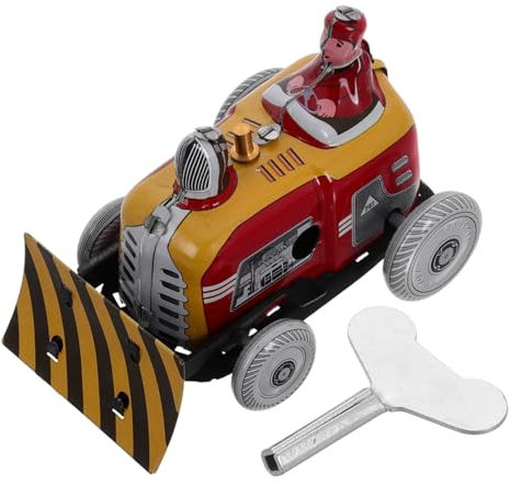 ibasenice Einzigartiges Schneepflug-LKW-Spielzeug Im Vintage-Stil Mit Uhrwerk Für Jungen Und Mädchen Künstlerische Fotografie-Sets