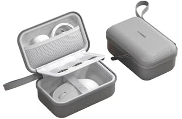 Hagibis Étui de Rangement pour Souris, Organiseur électronique, Sac de Voyage, étui de Transport Portable pour Souris sans Fil, Chargeur de câble d'alimentation (Gris)