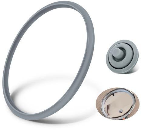 Dichtungsringe Schnellkochtopf für WMF Perfect Ersatzteile - Gummiringe Schnellkochtopf 22cm und Kochsignal Dichtung für WMF Perfect und Silit Sicomatic, Passend für Pressure Cooker 3l/4,5l/6,5l/8,5l