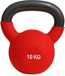 Neoprene Kettlebell 6–24KG – Cast Iron Color-Coded Weights for Strength, Cardio & Home Workouts – FLG Fitness (10KG (Red))