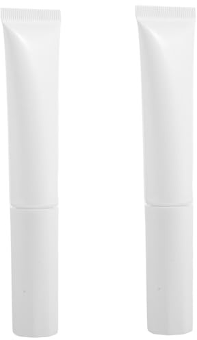 Happyyami 2 St Flockningsfoundationtuber I Resestorlek Tomma Flaskor Påfyllningsbara Krämflaskor Reseflaskor Krämflaskor För Resor Toalettartiklar I Plast Resebehållare Provflaskor