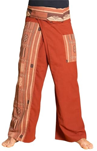PANASIAM Fisherman Pants Beam, Red-Brown, L