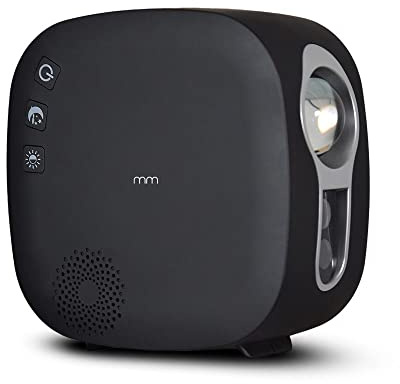 MikaMax, Twilight Projektor, Sternenhimmel Projektor mit Bluetooth, Kompatibel mit Google Home und Alexa, Sprachsteuerung, Milchstraße, Sterne, Wolken und Mondhimmel, Farbige Beleuchtung.