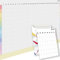 PACKLIST® Undatierter Jahresplaner Wand, Personalisierbar - Großer Jahreskalender Poster DIN A1 84x60 cm. Jahresplaner zur Steigerung der Organisation für Familie, Studium und Arbeit.