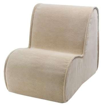 MEOWBABY® Sessel Sitzsack für Kinder Sitzpouf Kinderpolstermöbel Ausstattung Möbelset Miniaturgröße, Kord, Sand