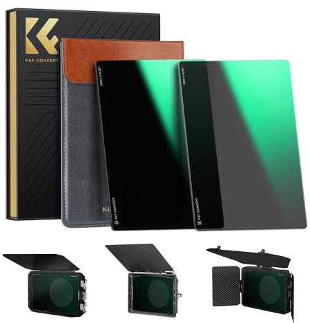 K&F Concept 4 x 5.65 Square ND8 ND64 Filter, 4mm Filter Compatible with Tilta Compatible with SmallRig and Other Matte Box, Slim/HD Optical Glass/Multi Layer Coating