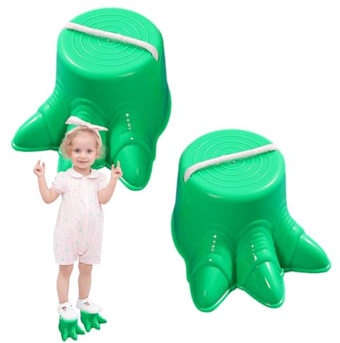 Paodduk Kinderstelzen, Kinderstelzen - 2 Stück aktives Kinderspielzeug, Kinder-Laufstelzen-Spielzeug,Klassisches Picknick-Spielset mit Dinosaurier-Fußform, balancierenden Stelzen für Schulwettbewerbe
