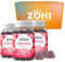 ZOHI - Complément Alimentaire Cheveux -Cure de 3 mois -Gummies Cheveux-3 * 60 gommes de fruits goût Cerise, Fabriqué en France