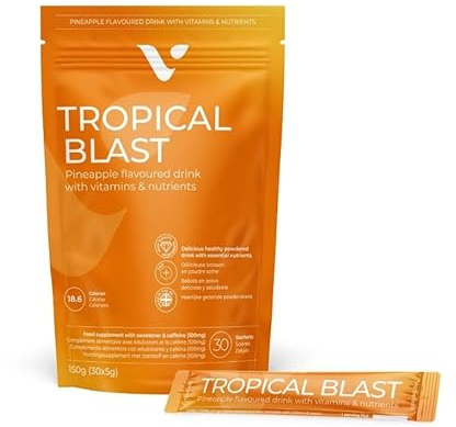 Tropical Blast de Valentus.Sabor piña Colada. con pautas y Seguimiento de RVS Regala Vida Sana. (1 Mes)