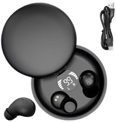 Invisible Earbuds - Wireless Discreet Noise Block Side Sleepers Earphones | Discreet Earbuds with Charging Case for Indoor Home Work Gym Travel Outdoor and Other Places