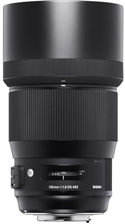Sigma 240955 135 mm F1.8 DG ART Nikon Fitting HSM Lens - Black