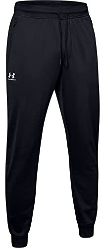 Under Armour Men's Sportstyle Tricot Joggers , Black (001)/White, X-Large Tall