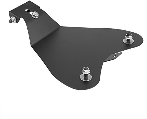 Hlyjoon Soporte de Asiento de Motocicleta Soporte de Placa Base de Asiento de Moto de Acero Asiento de Moto Placa Base de Montaje