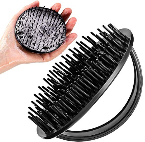 Akemaio Champú plástico del Cepillo del Cepillo del Massager del Cuero cabelludo Masaje del Cuero cabelludo para Mojado y Mujeres Cabello seco Hombres
