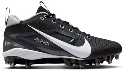 Nike Alpha Menace 4 Varsity - Tacchetti da calcio modellati, Nero | Bianco, 13