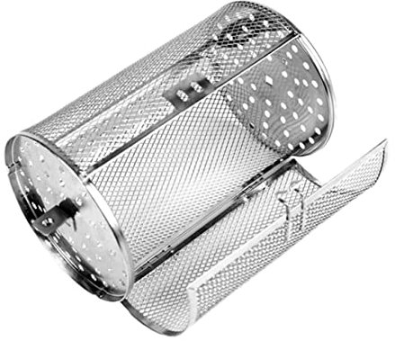 Yardwe Gabbia Universale Per Grigliate - Cestello Per Barbecue in Acciaio Inox Con Ruote - Distribuzione Uniforme Del Calore Per Una Cottura Superiore