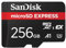 SanDisk microSD Express Card 256GB - Works with Nintendo Switch™ 2 (Up to 880MB/s Read, Up to 650MB/s Write, 210MB/s Sustained Write, SanDisk QuickFlow Technology, ThermAdapt, UHS-I, U3, C10)