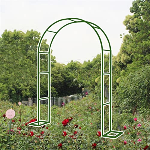 Enrejado de jardín de arco de rosas de metal para plantas trepadoras, resistente a la intemperie, decoración de boda, interior/exterior, arco verde
