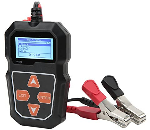 Analyseur de Batterie Numérique, Testeur de Batterie, Testeur de de Batterie de Voiture 12 V, Analyseur de Batterie Numérique pour CCA 1002000, Batteries AGM, Analyseur de