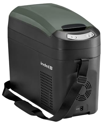 Indel B ITB18 Frigorifero Freezer Portatile a Compressore, Capacità 18 Litri, per Auto, Camper, Campeggio, Camion, 12/24V DC con Presa Accendisigari
