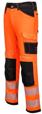Portwest PW340 PW3 arbetsbyxor, hög synlighet